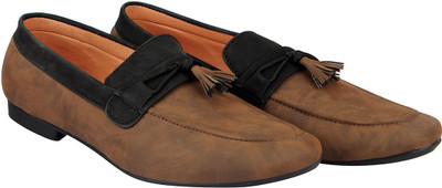 

FAUSTO Stylish Loafers For Men(Brown, Brown black
