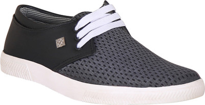

Quarks Men's Gray Synthetic Leather Outdoor Casual Shoes Casuals For Men(Grey