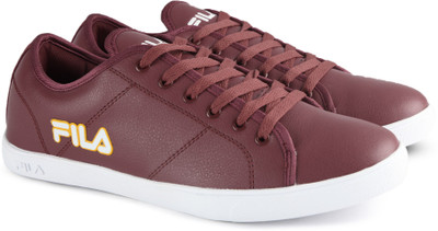 

Fila KARLOS Canvas Shoes For Men(Burgundy, Bur
