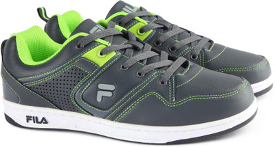 

Fila WOODY Canvas Shoes For Men(Grey, Green, Gry/grn