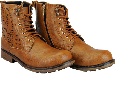 

FAUSTO High Ankle Boots For Men(Tan