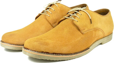 

Ripley Casablanca Series Genuine Suede Leather Derby Casuals For Men(Tan, Tan casablanca