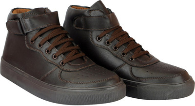 FAUSTO Trendy Sneakers For Men(Brown