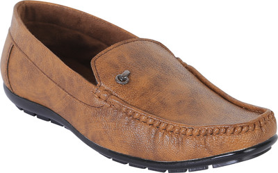

Quarks Men's Tan Synthetic Leather Casual Loafer Shoes Loafers For Men(Tan