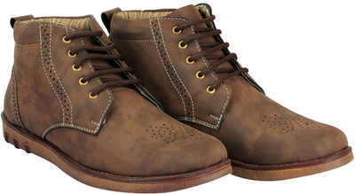 

FAUSTO High Ankle Boots For Men(Brown