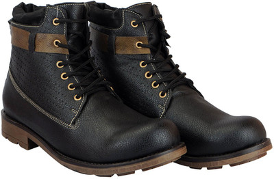 

FAUSTO High Ankle Boots For Men(Black, Brown