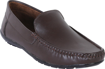 

Quarks Men's Gray Synthetic Leather Casual Loafer Shoes Loafers For Men(Brown