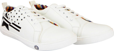 

FAUSTO Trendy Sneakers For Men(White, Black