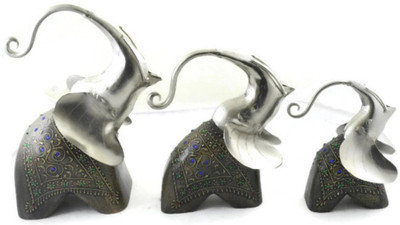 

Eurasiahandicraft EIII1065 Decorative Showpiece - 15 cm(Iron, Multicolor)