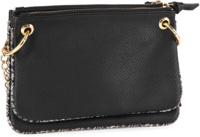 

Accessorize Women Casual Black PU Sling Bag