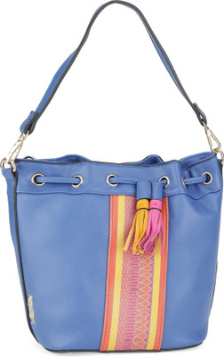 

Global Desi Women Casual Blue PU Sling Bag