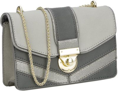 

Accessorize Women Evening/Party Grey PU Sling Bag