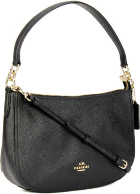 

Coach Women Casual Black Genuine Leather Sling Bag