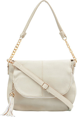 

Satchel Bags Women Casual Beige PU Sling Bag