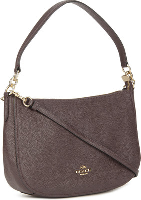 

Coach Women Casual Maroon Genuine Leather Sling Bag