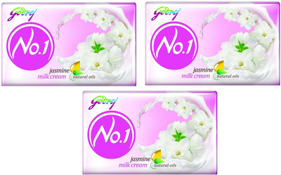 

Godrej No.1 Jasmine Soap(300 g, Pack of 3)