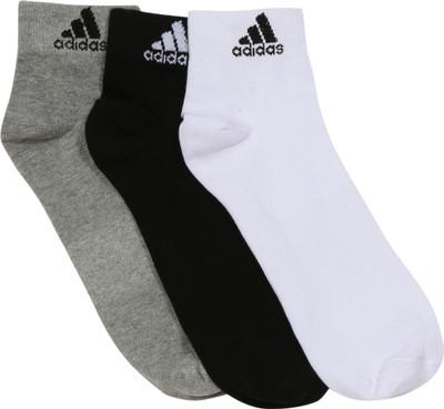 ADIDAS Men & Women Solid Ankle Length(Pack of 3)