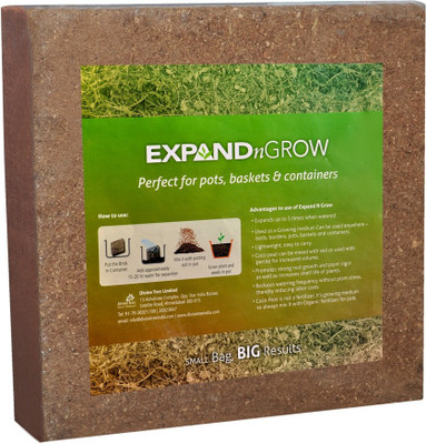 

Divine Tree Expand n Grow Cocopeat Brick Expand N Grow Soil Manure(5 kg Cake)