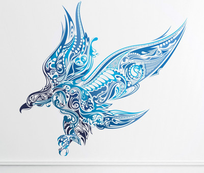 Happy Walls 60 cm Eagle Self Adhesive Sticker(Pack of 1)