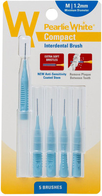 

pearlie white Compact Interdental Brush M 1.2mm Pack Of 5s Ultra Soft Toothbrush(Pack of 5)