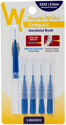 

pearlie white Compact Interdental Brush XXXS 0.6mm Pack Of 5s Ultra Soft Toothbrush(Pack of 5)