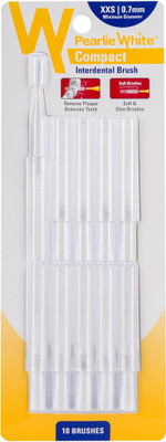 

pearlie white Compact Interdental Brush XXS 0.7mm Pack Of 10s Ultra Soft Toothbrush(Pack of 10)