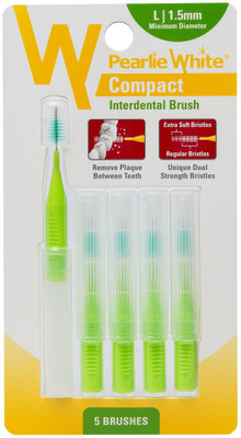 

pearlie white Compact Interdental Brush L 1.5mm Pack Of 5s Ultra Soft Toothbrush(Pack of 5)