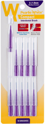 

pearlie white Compact Interdental Brush S 1.0mm Pack Of 10s Ultra Soft Toothbrush(Pack of 10)