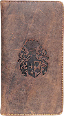 

Style 98 Men Brown Genuine Leather Wallet(14 Card Slots)