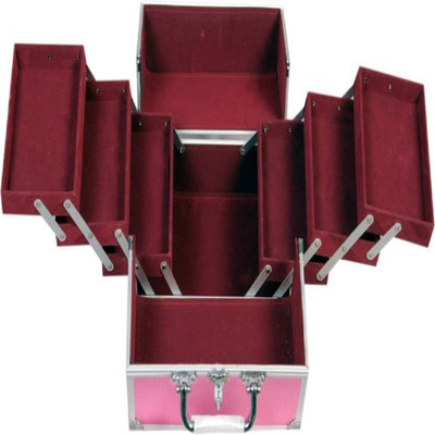 

apf collection APF COLLECTION VANITY CASE /MAKEUP BOX BRIDAL VANITY CASE Vanity Box(Pink)