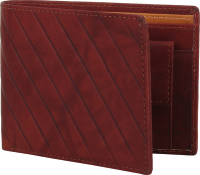 

LANDER Men Brown Genuine Leather Wallet(3 Card Slots)