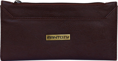 

Fantosy Women Brown Genuine Leather Wrist Wallet, Dark brown
