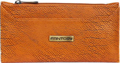 

Fantosy Women Tan Genuine Leather Wrist Wallet