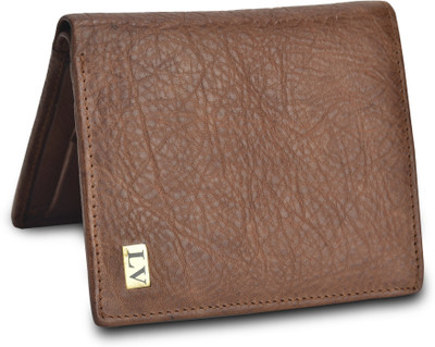 

LOUIS VINCENT Men Brown Genuine Leather Wallet(7 Card Slots)