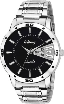 VIOMY DD9005 CLASSY + ROYAL LOOK BLACK DIAL WITH DAY & DATE SERIES WATCH Watch  - For Men   Watches  (VIOMY)