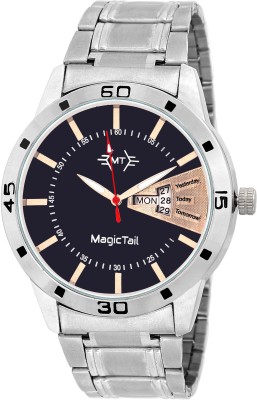 MagicTail Black Dial Boys And Mens With Date & Day Watch MT-W007 Black Matrix Collection MTW007 Watch  - For Men   Watches  (MagicTail)