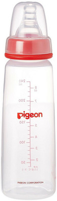 

Pigeon Plastic Feeding Bottle - 240 ml(Red)