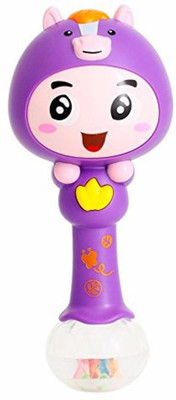

Toyshine Rhythm Stick Rattle with Colorful soft light, Rattling Sound Rattle(Purple)
