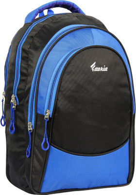 

Favria Cavernous Series 35 L Laptop Backpack(Black, Blue), Multicolor