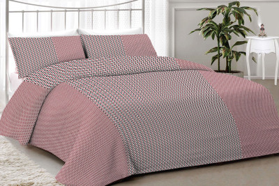 

Minu Bedsheets 120 TC Cotton Double Motifs Bedsheet(Pack of 1, Maroon)