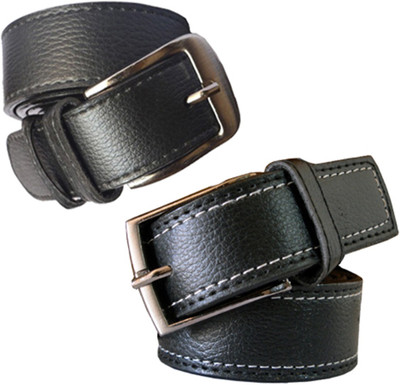 

LOOPA Men Formal Black Synthetic Belt