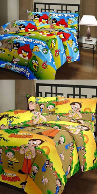 

V Brown Cartoon  Comforter(Poly Cotton, Multicolor