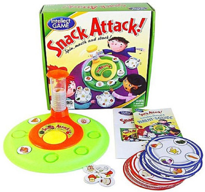 Emob Snack Attack Spin-Match-Stack Intelligent Stacking Family Board Game Board Game