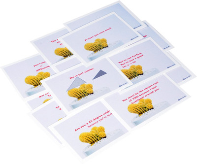

STAWNCH 16 MATHS REASONS WHY I LOVE YOU[SET OF 16 CARDS SIZE 6" X 3.5"] Greeting Card(Multicolor, Pack of 1)