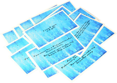 

STAWNCH 16 MEDICAL REASONS WHY I LOVE YOU[SET OF 16 CARDS SIZE 6"/3.5"],BLUE Greeting Card(Blue, Pack of 1)