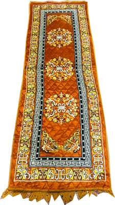 KUBER INDUSTRIES Brown Velvet Runner(1 ft,  X 2 ft, Rectangle)