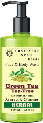 

Continent Spice Khadi Face & Body Wash (Green Tea & Teatree) (SLS & Paraben Free)-CS682005(500 ml)