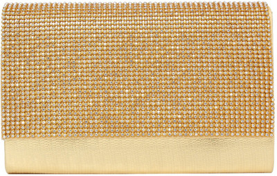 

Bagaholics Party Gold Clutch