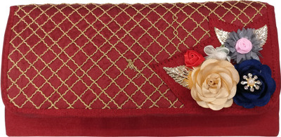 

Angelfish Casual Maroon Clutch