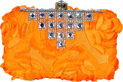 DUCHESS Party Orange Clutch